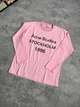 Лонгслив Acne Studios 88845 розового цвета, размер L - изображение 1