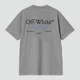 Футболка Off-White 88892 серого цвета, размер M - изображение 2