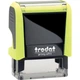 Штамп стандартний 38х14мм Старайся+смайл неон жовт TRODAT - изображение 1