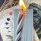 Сірі воскові свічки 20 см (50шт) - изображение 4