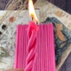 Рожеві воскові свічки 20 см (50шт) - изображение 3