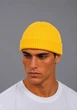 Мужская вязанная шапка Мини-бини (One-size) Желтый - изображение 1