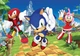 Пазл Clementoni SuperColor Sonic the Hedgehog, 104 элемента, 38×27 см, детский пазл 6+ - изображение 2