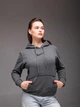 Жіноче худі сіре 3XL R.A drop-6009 - зображення 3