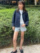 Ветровка женская Uniqlo 334494891 M Синяя (1160380686) - изображение 3