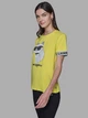 Футболка хлопковая женская Karl Lagerfeld 407969317 XL Желтая (1160453563) - изображение 5