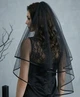 Готична фатинова фата на Хелловін Honey Fashion Accessories OneSize чорний (17-28) - изображение 2