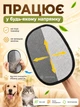 Комплект Перчатка щетка для одежды удаления шерсти кошек и собак домашних животных с поверхностей 23х16.5 см Черная + Термометр-гигрометр комнатный (GLOVEWOOL-23) - изображение 2