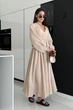 Женское платье макси, муслин, беж, размер XL/2XL - изображение 4