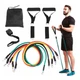 Набір еспандерів трубчатих 5 шт 120 см латекс різнокольоровий - зображення 2