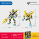 Конструктор SEMBO Mech of Steel Белый тигр в броне 475 деталей - изображение 5