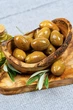 Оливки "сливовые" крупные зеленые с косточкой Greek Product 250г - изображение 1