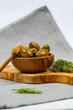 Оливки "сливовые" крупные зеленые с косточкой Greek Product 250г - изображение 5