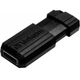 Флеш-накопичувач Verbatim PinStripe USB 2.0 128GB Black (49071) - зображення 1