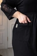 Халат вискозный батал MiaNaGreen Хч1235 XL Черный - изображение 4
