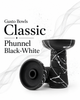 Чаша Gusto Bowls Classic Phunnel Black-White для кальяну з глини 11 см чорно-біла фанел - зображення 1