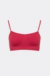 Безшовний топ на тонких бретелях Giulia CAMI TOP L/XL Bordo-winterberry, повсякденний з мікрофібри, для спорту, жіночі топи - зображення 2