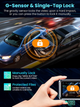 Відеореєстратор ALLTOTIVE R5 Pro 4K + 2.5K, 2 камери, Wi-Fi 5 ГГц, GPS, карта 128 ГБ, IPS 3,16″, WDR - зображення 5
