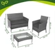 Садові меблі Gardlov 26907 95×53×29 см ротанг антрацит - изображение 2