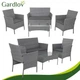 Садові меблі Gardlov 26907 95×53×29 см ротанг антрацит - изображение 5