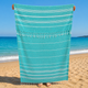 Рушник пештемаль Turkey Towel 100х180 см легкий великий для пляжу басейну бані сауни підстилка на дачу пікнік природу відпустку море Organik бірюза - зображення 1