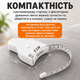 Автоматическая измерительная рулетка сантиметровая для измерения объёмов талии груди и тела с фиксатором 1,5 м белая - изображение 4