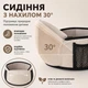 Хипсит для переноски ребенка весом до 15 кг, возраст 3–18 месяцев, с боковыми карманами, бежевый - изображение 3