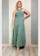 Літній сарафан Максі А-силует Штапель хакі New Collection 14-7305 - хакі - S-L - изображение 2