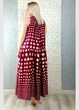 Сарафан з віскозного шовку в горох бордовий Miho's 40-101 - M-XL - бордовий - изображение 6