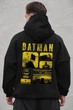 Чоловіче Оверсайз Худі Толстовка На Флісі З Капюшоном Та Принтом Without OneSize Batman Black - зображення 1