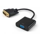 Перехідник DVI 24+1 M to VGA F 1080p Vinga (VCPDVI241VGA) - зображення 1