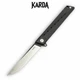 Ніж складний Karda J024 Black Handle Drop-Point - изображение 1