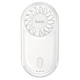 Портативний міні вентилятор Hoco HX611 ultra-thin pocket fan 3 Levels Milky white - изображение 5