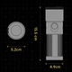 Ліхтар проєкційний SIDANDE L5KS10 10W + Gobo 10шт [168615] - зображення 4