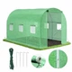 Теплиця садова 6 м² 3×2×2 м 6 вікон армована плівка 140 г/м² UV-4 оцинкований каркас 19 мм Зелена (P0021) - изображение 1