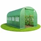 Теплиця садова 10 м² 4×2.5×2 м армована плівка 140 г/м² UV-4 оцинкований каркас Зелена (P0025) - зображення 1