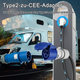Адаптер Type 2 (IEC 62196) на CEE 32A 7,2 кВт, кабель 4 м, IP54 для зарядных станций электромобилей - изображение 4