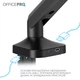 Настільне кріплення для монітора OfficePro MA451B із пружиною 17-40" 2~12 кг Black - зображення 11