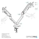 Настольное крепление для двух мониторов OfficePro MA452W с пружиной 17-35" 2~12 кг White - изображение 10