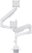 Настольное крепление для двух мониторов OfficePro MAH752W 24-57" 2~27 кг White - изображение 2