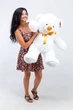М'який ведмідь Teddy Boom Томмі 100 см білий - зображення 4