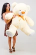 М'який ведмідь Teddy Boom Томмі 150 см кремовий - зображення 2