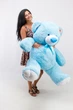Большой мишка Teddy Boom Томми 150 см голубой - изображение 2