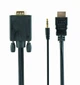 Кабель Cablexpert HDMI - VGA+3.5 мм V 1.4 (M/M), 1.8 м, черный пакет (A-HDMI-VGA-03-6) - изображение 4