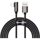 Дата кабель USB 2.0 AM to Lightning 1.0m CALCS 2.4A 90 Legend Series Elbow Black Baseus (CALCS-01) - зображення 1