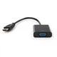 Переходник HDMI M to VGA F 0.15m 1080p black Vinga (VCPAHDMIM2VGAFBK) - изображение 2