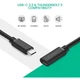 Дата кабель USB-C to USB-C 1.0m USB 3.1Gen2 100W US353 Black Ugreen (10387) - зображення 4