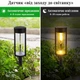 Садовые фонари на солнечной панели 4 шт уличные водостойкие LED светильники для дорожек, террас и двора, уличное освещение с затчиком затмения (YT74I) - изображение 7