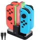 Зарядна станція Diyife 4-в-1 для Nintendo Switch Joy-Con з LED-індикацією й USB Type-C - зображення 2