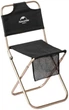 Складной лёгкий алюминиевый стул Naturehike MZ01 NH18M001-Z для кемпинга, рыбалки Black - изображение 1